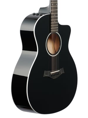 Taylor 214ce Deluxe Grand Auditorium Acoustic Electric with Case Black